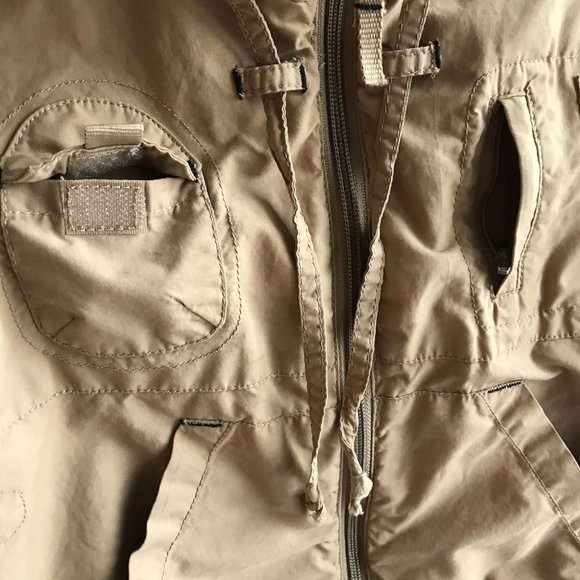 Beige Lightweight Windbreaker Hood Jacket  Kid 24M - Picture 4 of 9